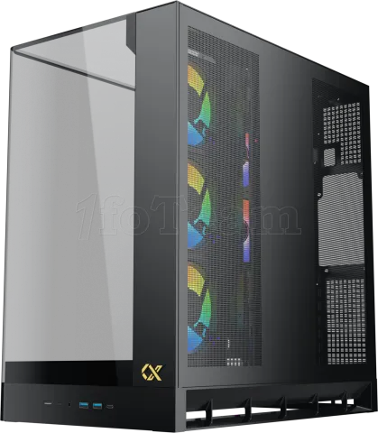 Photo de Boitier Moyen Tour E-ATX Xigmatek Pano II RGB avec panneaux vitrés (Noir)