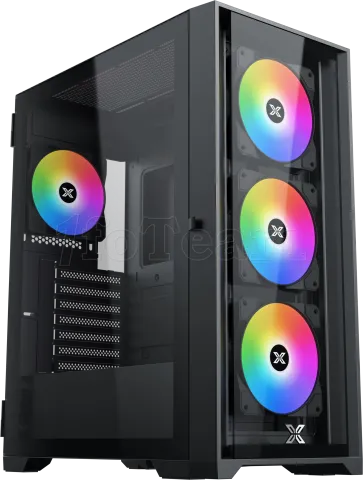 Photo de Boitier Moyen Tour E-ATX Xigmatek Quantum RGB avec panneaux vitrés (Noir)