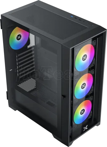 Photo de Boitier Moyen Tour E-ATX Xigmatek Quantum RGB avec panneaux vitrés (Noir)
