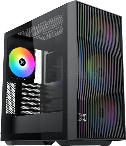 Photo de Boitier Moyen Tour E-ATX Xigmatek Radiance RGB avec panneaux vitrés (Noir)
