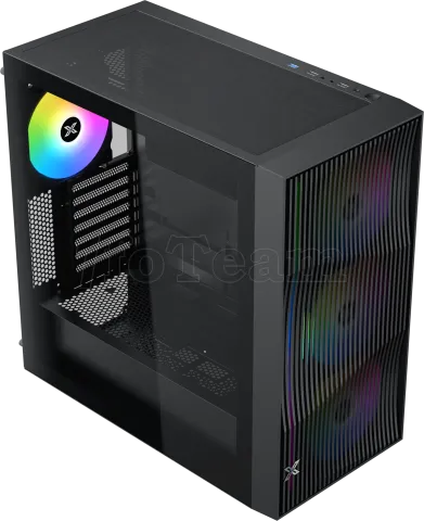 Photo de Boitier Moyen Tour E-ATX Xigmatek Radiance RGB avec panneaux vitrés (Noir)