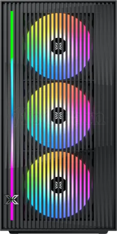 Photo de Boitier Moyen Tour E-ATX Xigmatek Radiance RGB avec panneaux vitrés (Noir)