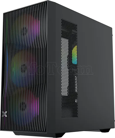 Photo de Boitier Moyen Tour E-ATX Xigmatek Radiance RGB avec panneaux vitrés (Noir)