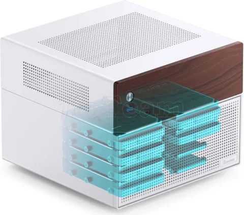 Photo de Boitier NAS Micro-ATX Jonsbo N4 (Blanc)
