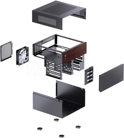 Photo de Boitier NAS Micro-ATX Jonsbo N4 (Noir)