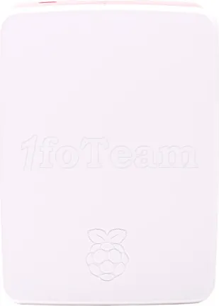 Photo de Boitier officiel pour Raspberry Pi 4 (Blanc/Rouge)