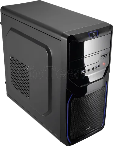 Photo de Boitier Tour Micro ATX AeroCool QS-183 Advance (Noir / Bleu)