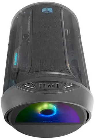 Photo de Boitier Tube Micro ATX Mars Gaming MC-Cylon RGB avec panneau vitré (Noir)