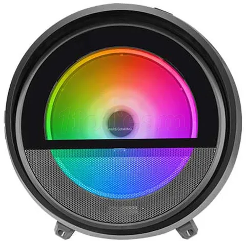 Photo de Boitier Tube Micro ATX Mars Gaming MC-Cylon RGB avec panneau vitré (Noir)