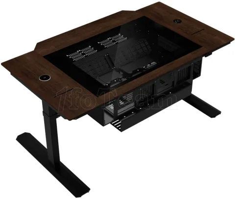 Photo de Boitier/Bureau 2x E-ATX Lian-Li DK-07 (Bois)