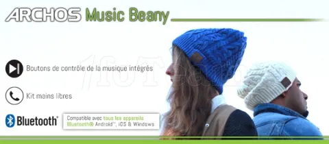 Photo de Bonnet-Casque Micro Archos Music Beany Bluetooth (Gris)