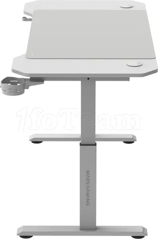 Photo de Bureau Gamer ergonomique Mars Gaming MGD Ergo 120 (Blanc)