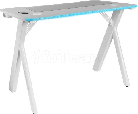 Photo de Bureau Gamer Mars Gaming MGD RGB - 100cm (Blanc)