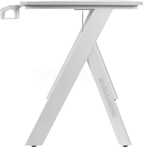 Photo de Bureau Gamer Mars Gaming MGD RGB - 100cm (Blanc)