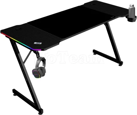 Photo de Bureau Gamer Mars Gaming MGD-X RGB - 140cm (Noir)