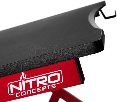 Photo de Bureau Gamer Nitro Concepts D12 (Noir/Rouge)