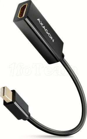 Photo de Câble adaptateur Axagon Mini-DisplayPort vers HDMI 18cm (Noir)