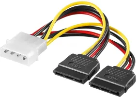 Photo de Câble adaptateur d'alimentation Goobay Molex vers 2x S-ATA