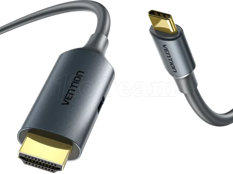 Photo de Cable Adaptateur HDMI 4K mâle Vention vers USB-C 1.5m (Gris)
