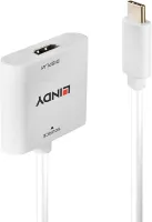 Photo de Câble Adaptateur Lindy USB type C vers HDMI 15cm (Blanc)