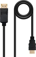 Photo de Cable adaptateur Nanocable DisplayPort vers HDMI M/M 5m (Noir)
