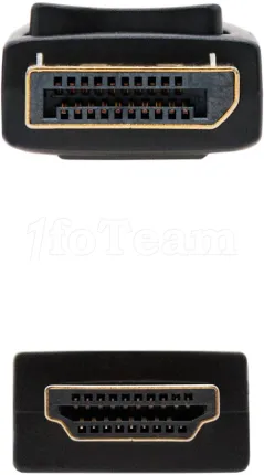 Photo de Cable adaptateur Nanocable DisplayPort vers HDMI M/M 5m (Noir)