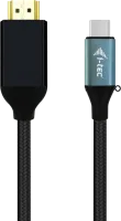 Photo de Cable Adaptateur USB-C I-Tec vers HDMI 1,5m M/M (Noir)