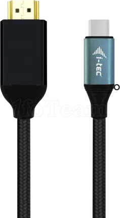 Photo de Cable Adaptateur USB-C I-Tec vers HDMI 1,5m M/M (Noir)