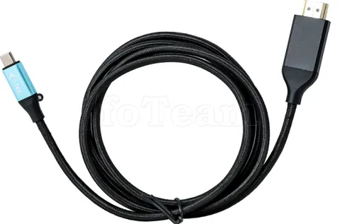 Photo de Cable Adaptateur USB-C I-Tec vers HDMI 1,5m M/M (Noir)