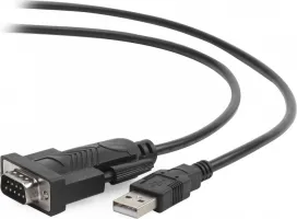 Photo de Câble Adaptateur USB vers Série Gembird UAS-DB9M-02 1,5m (Noir)