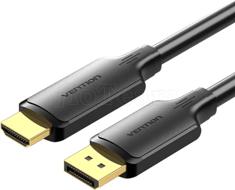 Photo de Cable Adaptateur Vention DisplayPort vers HDMi M/M 1m (Noir)