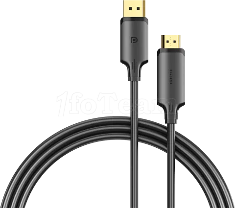 Photo de Cable Adaptateur Vention DisplayPort vers HDMi M/M 1m (Noir)