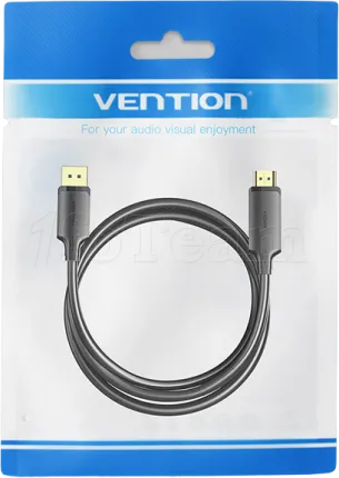 Photo de Cable Adaptateur Vention DisplayPort vers HDMi M/M 1m (Noir)