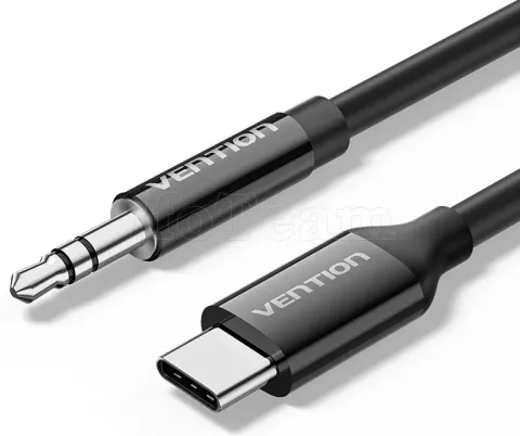 Photo de Cable Adaptateur Vention USB-C mâle vers Jack 3.5mm mâle 1.5m (Noir)