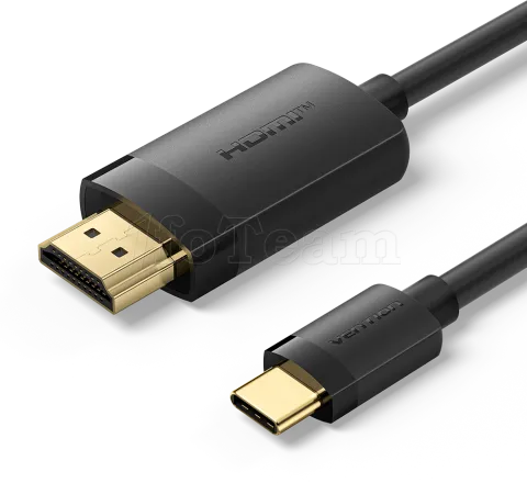 Photo de Cable Adaptateur Vention USB-C vers HDMI M/M 2m (Noir)