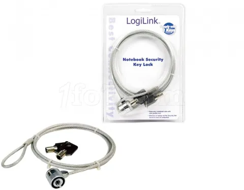 Photo de Cable Antivol à clé pour PC et portables Logilink