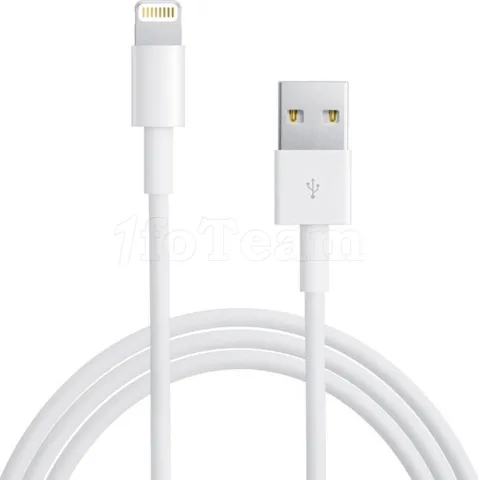 Photo de Cable Apple Lightning 1m (Blanc)