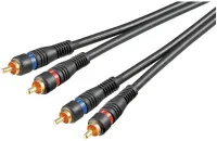 Photo de Cable Audio 2x RCA vers 2x RCA 10m (Noir)