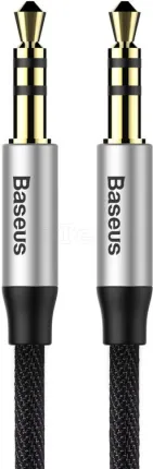 Photo de Cable audio Jack 3,5mm Baseus Yiven M30 M/M 1m (Noir/Argent)