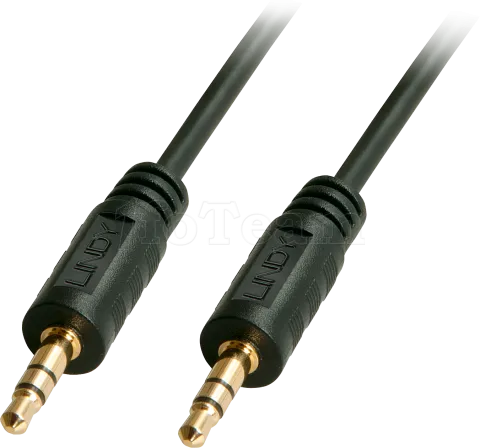 Photo de Cable Audio Jack 3,5mm Lindy M/M 10m (Noir)