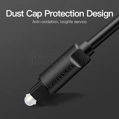 Photo de Cable Audio Optique Vention 1m (noir)