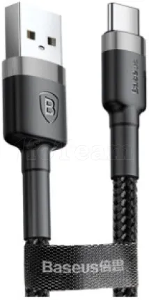 Photo de Cable Baseus Cafule USB 2.0 type A - Micro B M/M 3m (Noir/Gris)