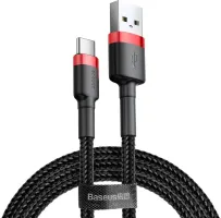 Photo de Cable Baseus Cafule USB Type A - USB Type C M/M 1m (Noir/Rouge)