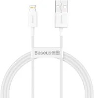 Photo de Câble Baseus Superior USB 2.0 type A vers Lightning M/M 1m (Blanc)