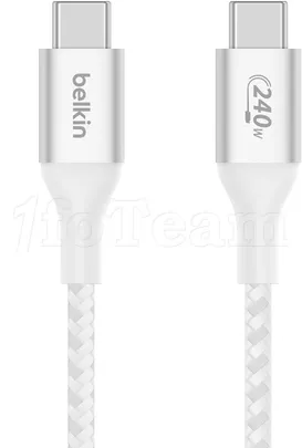 Photo de Câble Belkin BoostCharge USB-C 1m M/M 240W (Blanc)