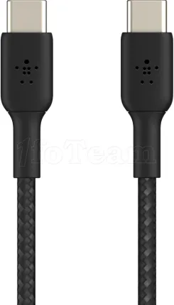 Photo de Câble Belkin BoostCharge USB-C 2m M/M 60W (Noir)