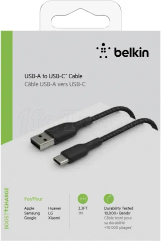 Photo de Cable Belkin USB 2.0 type A - type C M/M 1m (Noir)