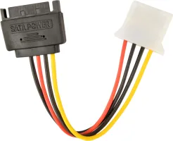 Photo de Cable CableXpert adaptateur d'alimentation S-ATA (mâle) vers Molex (femelle) 15cm