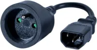 Photo de Cable d'Alimentation C14 vers CEE7 F (prise standard) (Noir)