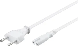 Photo de Cable d'Alimentation Goobay Bipolaire (C7) 1,5m (Blanc)